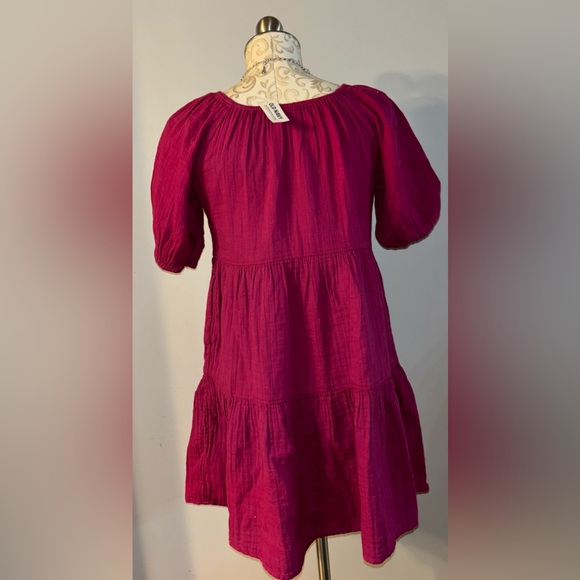 🆕 Old Navy 100% Cotton Pink Dress Size Small.  #54 - Picture 4 of 7